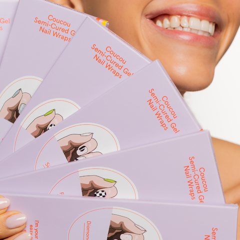 Coucou Semi-Cured Nail Wraps - Simply Swirly