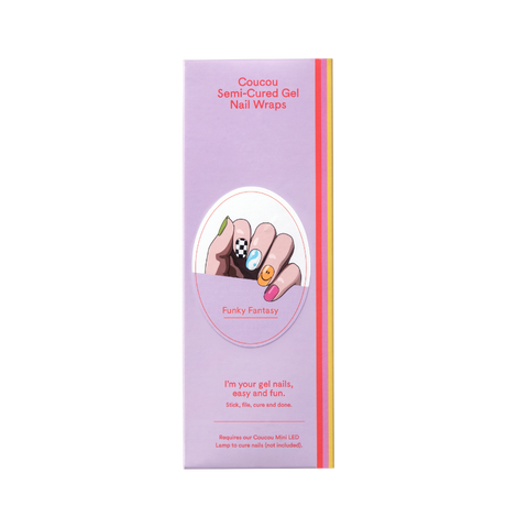 Coucou Semi-Cured Nail Wraps - Funky Fantasy