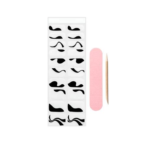 Coucou Semi-Cured Nail Wraps - Simply Swirly