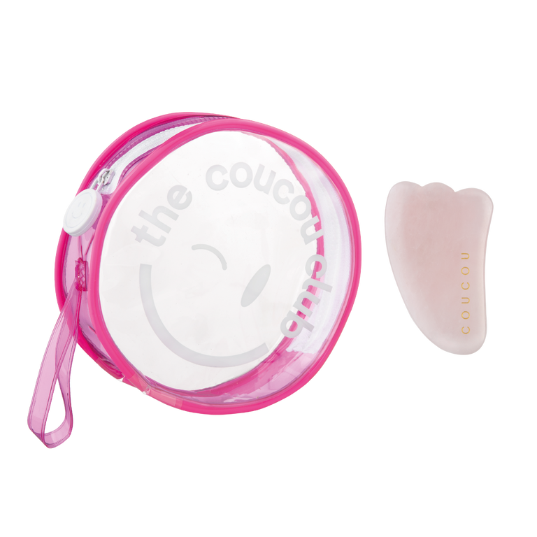 Coucou Mini Gua Sha + Smiley Bag