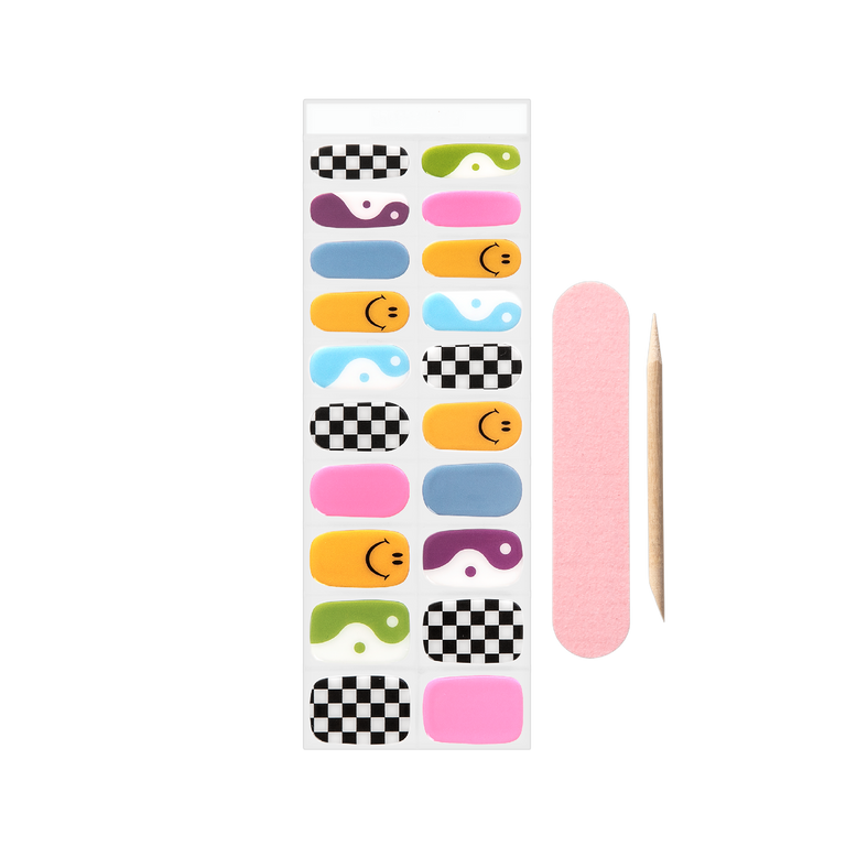 Coucou Semi-Cured Nail Wraps - Funky Fantasy